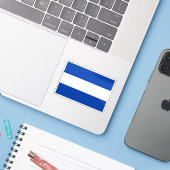 Vlag van Almelo, Nederland Sticker (Laptop met iPhone)