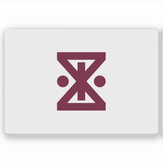 Vlag van Amagasaki, Hyogo, Japan Sticker (Voorkant)