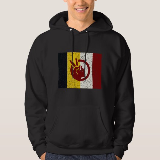 Vlag van American Indian Movement Hoodie (Voorkant)
