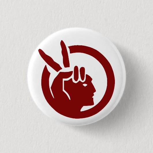Vlag van American Indian Movement Ronde Button 3,2 Cm (Voorkant)