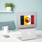 Vlag van American Indian Movement Sticker (Laptop op bureau)