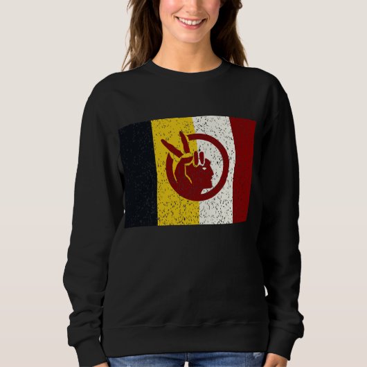 Vlag van American Indian Movement Trui (Voorkant)