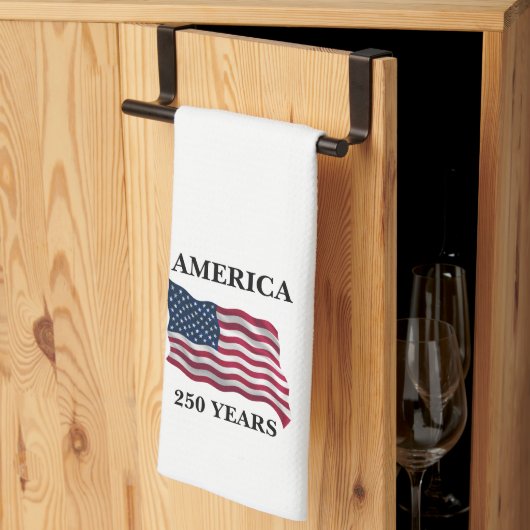 Vlag van Amerika 250 jaar Theedoek (Derde Gevouwen)