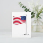 vlag van Amerika Feestdagenkaart (Staand voorkant)