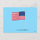 vlag van Amerika Feestdagenkaart (Achterkant)