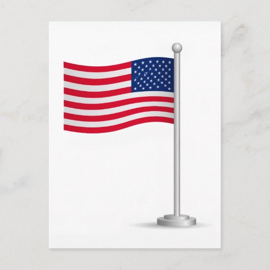 vlag van Amerika Feestdagenkaart (Voorkant)
