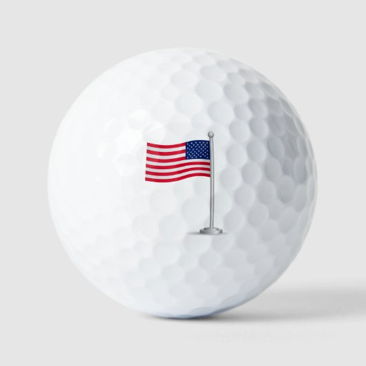 vlag van Amerika Golfballen (Voorkant)