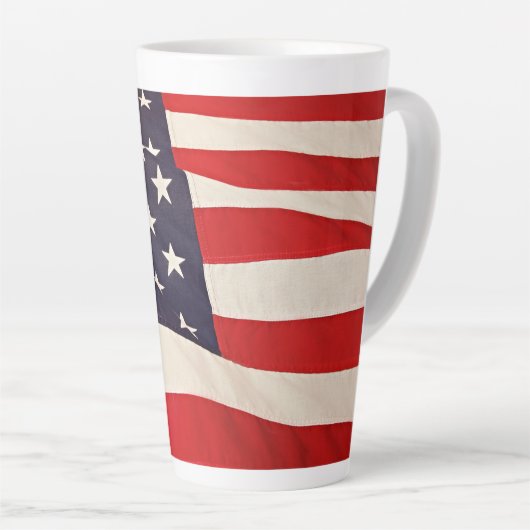 Vlag van Amerika Latte Mok (Rechterhoek)