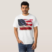 Vlag van Amerika T-shirt (Voorkant volledig)