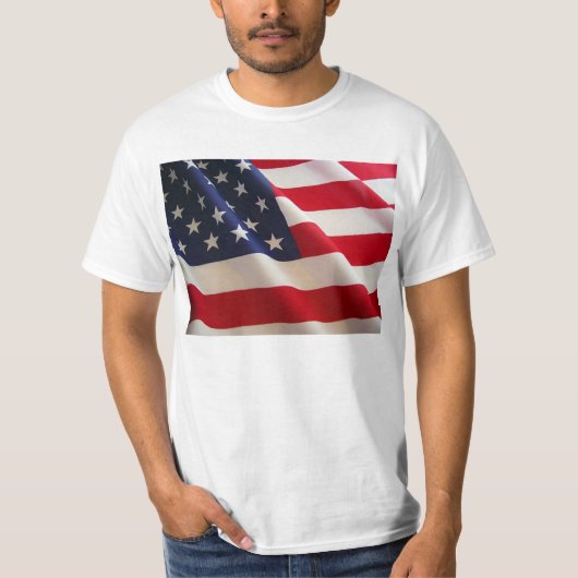 Vlag van Amerika T-shirt (Voorkant)
