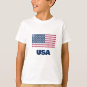 Vlag van Amerika T-shirt (Voorkant)
