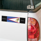 Vlag van Amerikaans Samoa Bumpersticker (Op Truck)