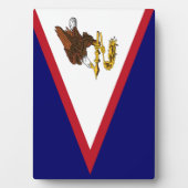 Vlag van Amerikaans Samoa Fotoplaat (voorkant)