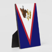 Vlag van Amerikaans Samoa Fotoplaat (Zijkant)