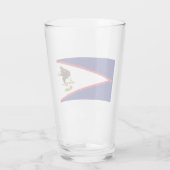 Vlag van Amerikaans Samoa Glas (Achterkant)