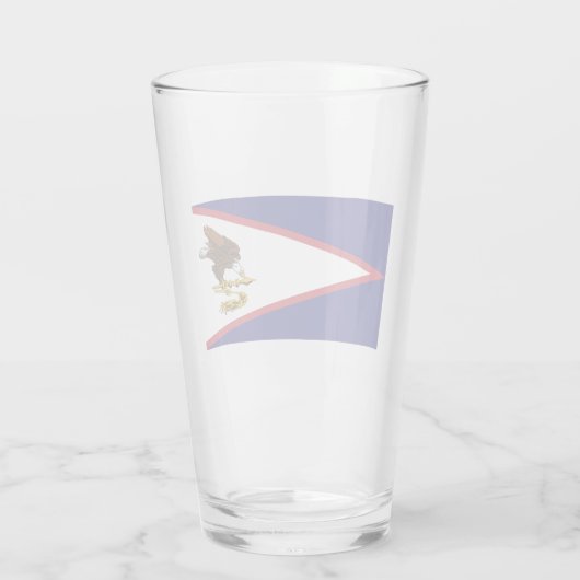 Vlag van Amerikaans Samoa Glas (Achterkant)