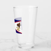 Vlag van Amerikaans Samoa Glas (Links)