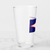 Vlag van Amerikaans Samoa Glas (Rechts)
