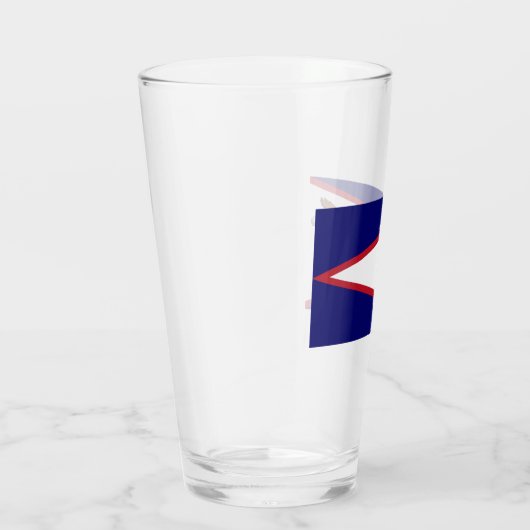 Vlag van Amerikaans Samoa Glas (Rechts)