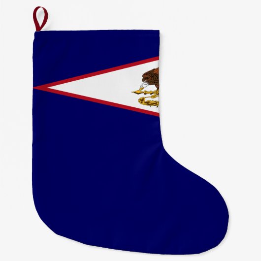 Vlag van Amerikaans Samoa Grote Kerstsok (Voorkant)