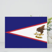 Vlag van Amerikaans Samoa Kaart (Staand voorkant)