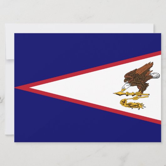 Vlag van Amerikaans Samoa Kaart (Voorkant)