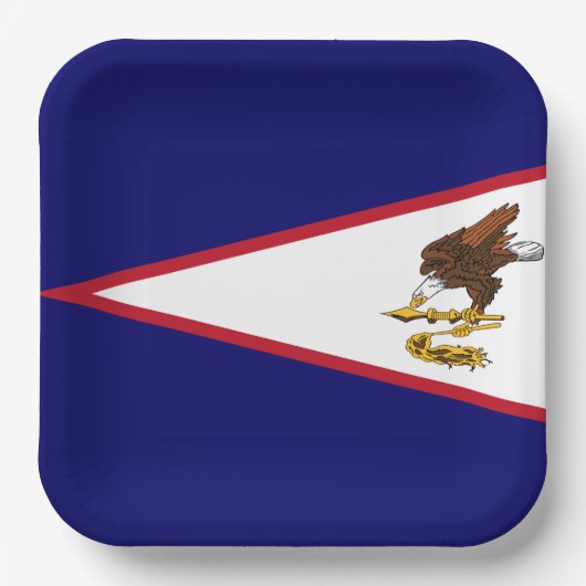 Vlag van Amerikaans Samoa Papieren Bordje (Voorkant)