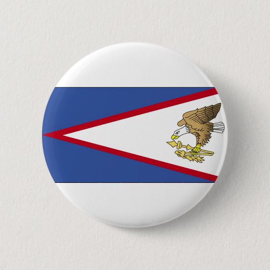 Vlag van Amerikaans Samoa Ronde Button 5,7 Cm (Voorkant)