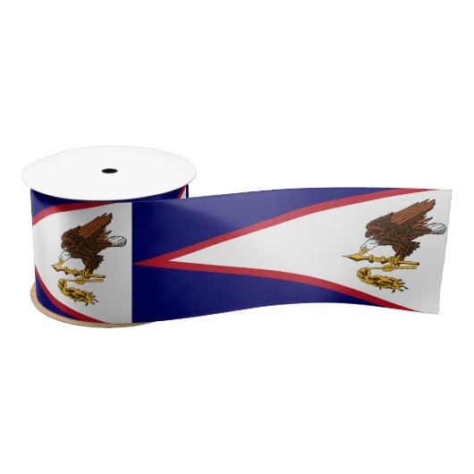 Vlag van Amerikaans Samoa Satijnen Lint (Spoel)