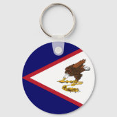 Vlag van Amerikaans Samoa Sleutelhanger (Voorkant)