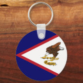 Vlag van Amerikaans Samoa Sleutelhanger (Voorkant)