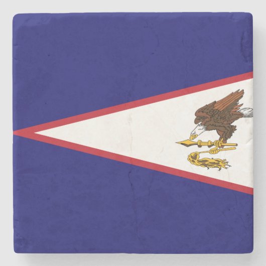 Vlag van Amerikaans Samoa Stenen Onderzetter (Voorkant)