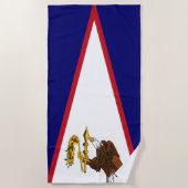 Vlag van Amerikaans Samoa Strandlaken (Voorkant)