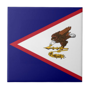 Vlag van Amerikaans Samoa Tegeltje