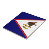Vlag van Amerikaans Samoa Tegeltje (Zijkant)