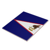 Vlag van Amerikaans Samoa Tegeltje (Zijkant)