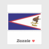 Vlag van Amerikaans-Samoa, Verenigde Staten Sticker (Vel)