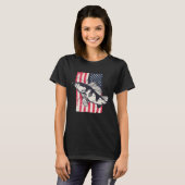 Vlag van Amerikaanse hengelvis T-shirt (Voorkant volledig)