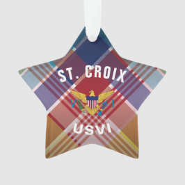 Vlag van Amerikaanse Maagdeneilanden St. Croix Mad Ornament