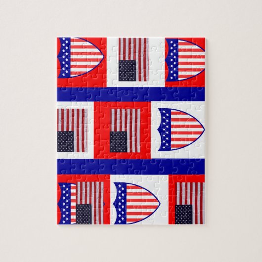 Vlag van Amerikaanse puzzel (Verticaal)