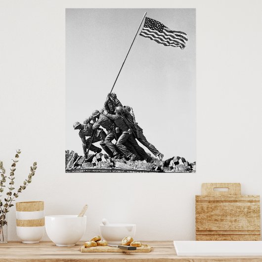Vlag van Amerikaanse zeekorps Poster (Keuken)