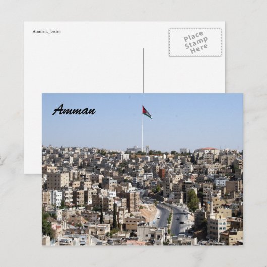 vlag van amman briefkaart (Voorkant / Achterkant)