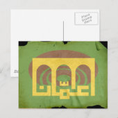 Vlag van Amman, Jordanië Briefkaart (Voorkant / Achterkant)