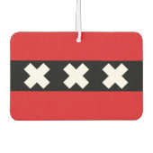 Vlag van Amsterdam Air Freshener Luchtverfrisser (Voorkant)