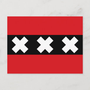 vlag van Amsterdam Briefkaart