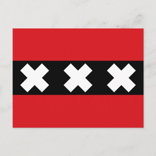 vlag van Amsterdam Briefkaart (Voorkant)