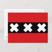 Vlag van Amsterdam Briefkaart (Voorkant / Achterkant)