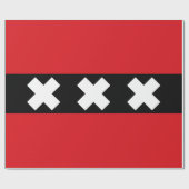 Vlag van Amsterdam Cadeaupapier (Vlak)