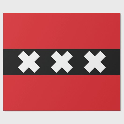 Vlag van Amsterdam Cadeaupapier (Vlak)
