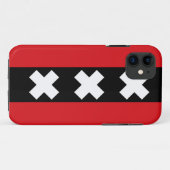 Vlag van Amsterdam Case-Mate iPhone Case (Achterkant (horizontaal))
